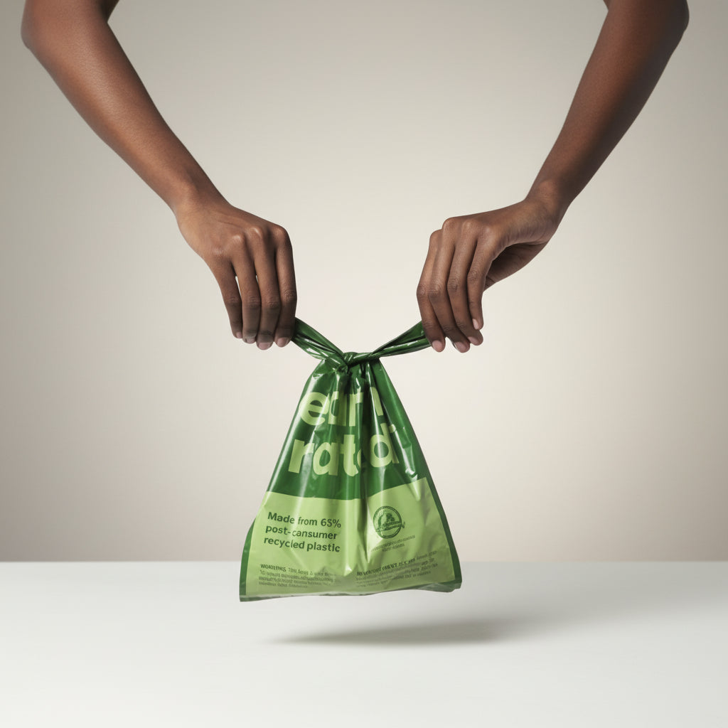 Earth Rated Kot-Beutel mit Griffen – 65 % recycelt, extra groß & 100 % auslaufsicher mit Lavendelduft (120 Stück)