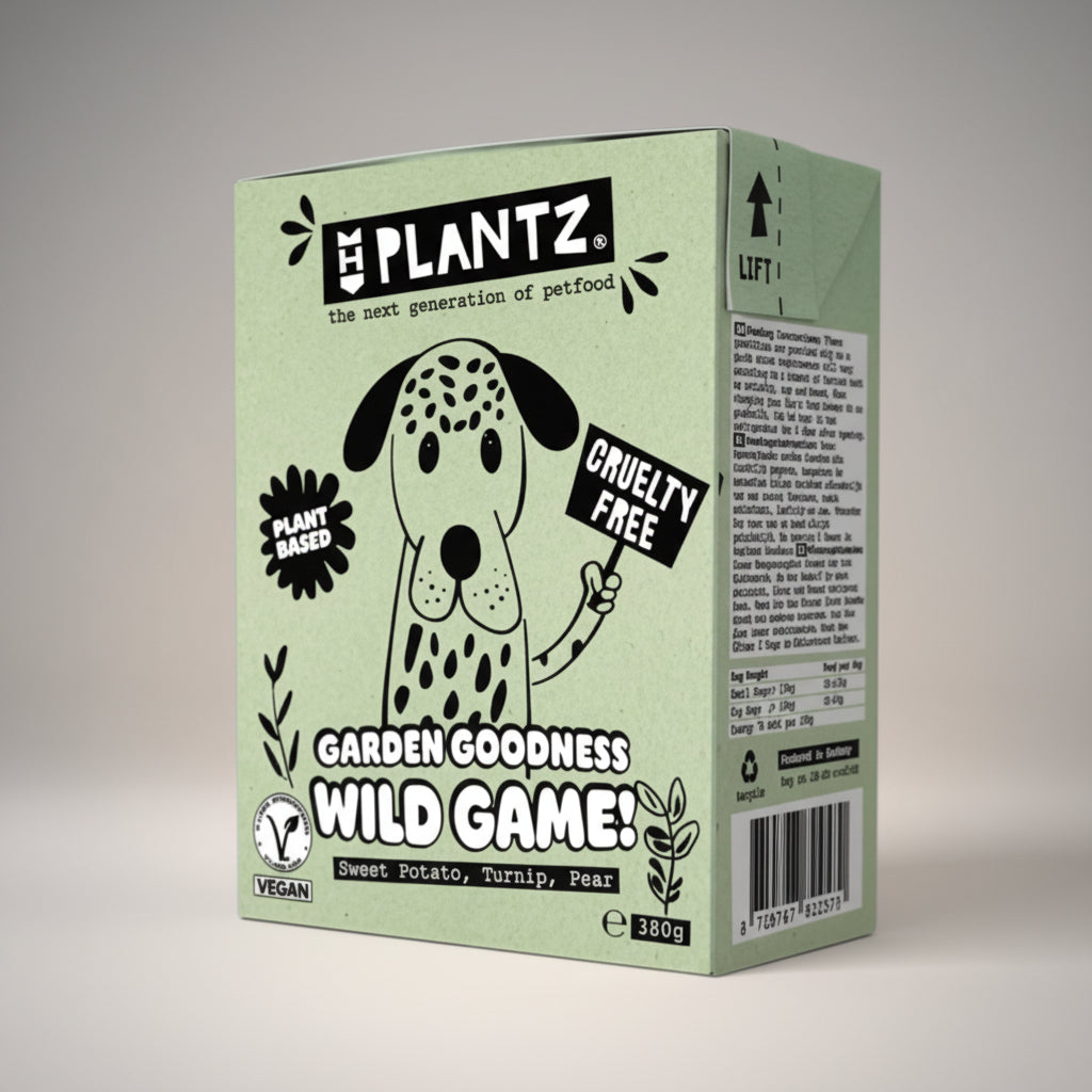 Henart Plantz Garden Goodness – Vegane Wild-Style Chunks für Hunde | 100% Pflanzlich | Tetra Pack
