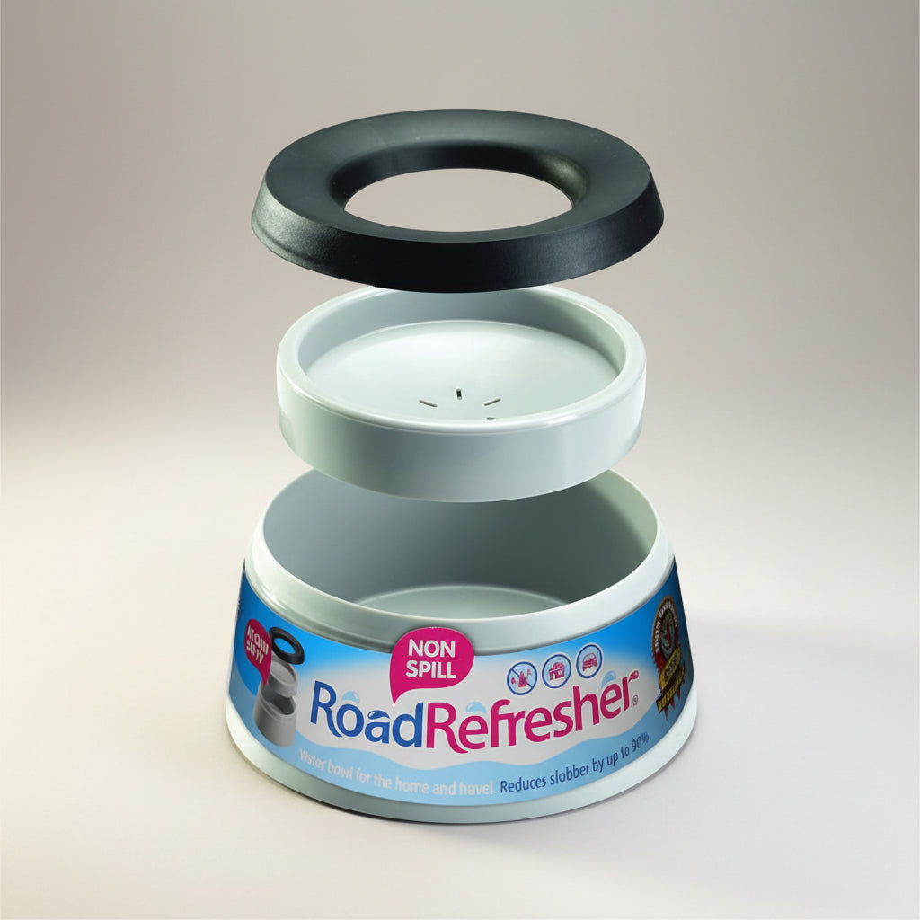 Road Refresher Trinknapf Blue S (19 x 19 x 8,5 cm) – Sauberes Trinken auf jeder Reise
